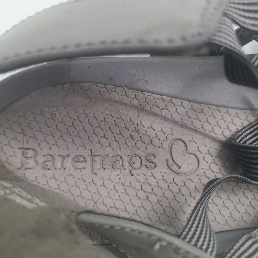 BareTraps Women's Samina Gladiator Sandal Gray US Size 9.5